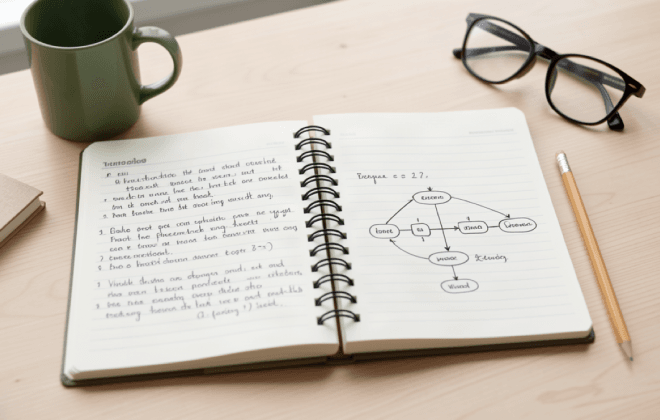 Irish Gaelic grammar study notes notebook